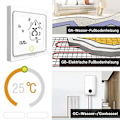 Miniatyrbillede 6 af 6: Termostat Zigbee - ARHATREYA - Programmérbar - Elektrisk Gulvvarme - IP20