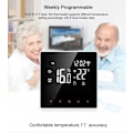 Miniatyrbild 6 av 6: Intelligent Wi-Fi-Termostat - ARHATREYA - Röststyrning - Touchscreen - Programmerbar