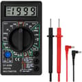 Multifunktionel Bærbar Multimeter til Fejlfinding af Biludstyr, Digital Multimeter med Isolerede Skridsikre Testledninger Kompakt Design Og