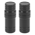 2 Pieces Black Plastic Billiard Cue Joint Protectors Pool Cue Accessories
