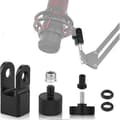 Mikrofonadapter 3/8-tommer eller 1/4-tommer mikrofonadapter til QuadCast mikrofonstativ og bom A