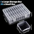 Miniatyrbild 3 av 4: 30 sorting boxes, bead storage box with lid, small transparent sorting box for small parts