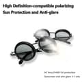 Miniatyrbilde 2 av 5: Adaptive ND-filter Justerbare Dimmesolbriller Retro Runde UV400-beskyttelse