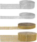 (Silver och guld) Guld- och silverband för bröllopstårtor och födelsedagar