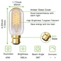 Miniatyrbild 2 av 4: Dimmable Vintage Edison Bulb T45 40W 220V, 6-pack