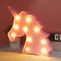 Natlampe / LED-lampe - Enhjørning lyserød