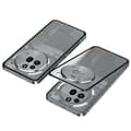[LCS]Compatible with Nothing Phone (3a) Pro Matte Case Aluminum Alloy + PC Phone Case Pop-Up Snap Lock Grey Grey