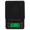 Coffee Scale with Timer, Multiple Units, 0.1g Accuracy, Portable Electronic Scale with Insulation Pad for Kitchen Outdoor Black 3KG/6.6lb