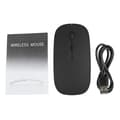 Wireless Mouse Bluetooth 5.0 Silent Rechargeable Stable Portable Wireless Computer Mouse Black