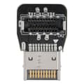 Miniatyrbild 1 av 6: Front TYPE-E Adapter Header PC Motherboard USB3.1 10G 90 Degree Steering Angle Converter PH74B