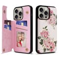 Stöttåligt Skal med Ställ för iPhone 15 Pro Max - Rosblomma