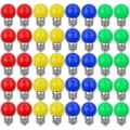 40X Farvede E27 LED-pærer 240 Lumen til Indendørs Dekoration