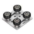 Miniatyrbillede 1 af 6: V Gantry Plade 2020 V Type Aluminiumprofil Hjul 3D-printer CNC EU Standard Sølv