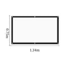 Miniatyrbild 5 av 5: Projector Screen 100 inch 16:9, Foldable Screen for Indoor & Outdoor Projector, Thickened Portable Wrinkle-Free Soft White Polyester Projection