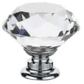 Miniatyrbillede 2 af 5: 12 stk 30 mm Krystalgreb Skab Kommode Knop Diamant Skuffehåndtag Trækhåndtag