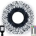 Ollny Christmas Lights, 500 LED 50m Long Christmas Tree Lights with 8 Modes, Cool White Light Cool White 500