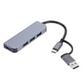 Miniatyrbillede 1 af 5: USB C-hub USB 3.0 Type-C-splitter 4 IN 2 4 IN (kk)