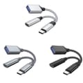 Miniatyrbillede 5 af 5: Pd10w Hurtigopladning Usb Type-c Til Usbc Otg Adapterkabel Til Mobiltelefon Bærbar Computer