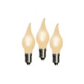 3 Christmas - Advent candlestick lights. LED E10 3V 0.06W FROST