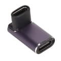 USB C suorakulmainen sovitin tukee PD 240W pikalatausta 40Gbps 8K 60Hz projektionäyttöä LED-valolla Thunderbolt 3 4:lle