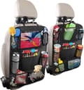 2-PACK Universal Bil Baksäte Mobil / Surfplatta Multihållare Svart