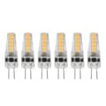 6 st LED-lampor 2W dubbelstiftbas dimbara lampor för tak l