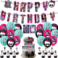 Monster High-tema Anime Bursdagsfest Scenedekorasjon