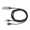 Miniatyrbillede 4 af 7: 3-i-1 HDMI HD-kabel Mobiltelefon skærmprojektionslinje til IOS / Android / Type-C