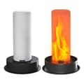 2-pack Replacement Solar Lantern Lights with Flickering Flame, Waterproof Outdoor Solar Lights Parts Lantern Black Svart