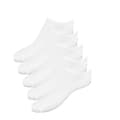 Ankelstrumpor Bomull - Vit - 5-pack - Storlek 41-45
