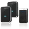 [No Batteries Required] Wireless Doorbell, Waterproof Electronic Chime with 2 Plug-in Receivers, 150m Range, 45m[DB]
