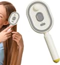 Electric Spray Hair Brush - Essential Oil Diffuser Scalp Massager, with Red Light Function, Anti-static (without essential oil) white white