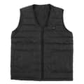 Opvarmet vest V-hals Smart Konstant Temperatur Åndbar Varm Vinter Sort 6XL