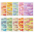 1170 Circular Alphabet and Number Stickers