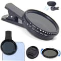 Miniatyrbild 5 av 5: 1 Set Solar Eclipse Phone Filter 52mm Camera Lens Filter ND 2-400 Smartphone Lens Filter with Clip