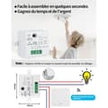 Miniatyrbillede 2 af 5: Trådløs afbryder Trådløs lysafbryderkit trådløs afbryder med sender- og modtagerkontroller 10 A.