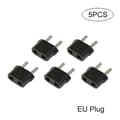 5 stk 110V til 220V konverteringsadapterplugger reiseadapterkonverterer EU Plug