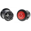 Ride On Toy Power Button, Durable ABS Push Start Switch, Easy Assembly Replacement Part for Kids' Electric Cars, 1-pack