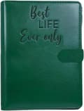 JW Tract Holder, Study Pouch, Faith Accessories with Practical Compartments, Preaching with Compact Design, 19 x 13 x 3 cm, Religious Category, E[DB] Green