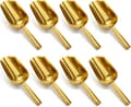 8-pack Small Gold Scoop, 5 oz Stainless Steel Ice Scoop, Mini Scoop for Candy, Buffet Jar, Container, Sweets, Flour, Coffee Beans, Sugar, Spices -