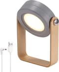 Sammenfoldelig LED Touch Lampe, Sammenfoldelig Teleskopisk Natlampe, Bordlampe Grey