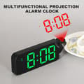 Miniatyrbild 2 av 5: LED Projection Alarm Clock with Temperature Display Colorful Adjustable Personalized LED Clock for Living Room Office