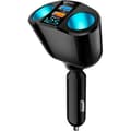 Dual 12V Cigarette Lighter Socket, 120W Dual Cigarette Lighter, Cigarette Lighter Socket with QC3.0/PD/2.4A, Car Charger.