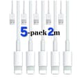 5-pack / 2 m merr- Laddsladd Lightning iPhon 5-pack. 2 meter 5-pack. 2 meter
