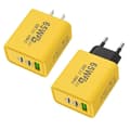 Miniatyrbilde 9 av 10: 65W USB C-lader hurtiglading EU-plugg PD USB-C Type-C hurtiglading gulB EU-PLUGG gulB EU-PLUGG gulB EU-PLUGG