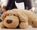 Hundformad Näsdukslåda för Hemmakontoret (Kaffebrun)
