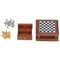 Miniature Chess Set 1:12 Dollhouse Exquisite Mini Chess Set Home Decor Gift