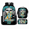 New 2026 USA-Canada Cup Soccer Backpack Set for Kids, Three-Piece Backpack, Student Shoulder Bag (YJD) 4 4 Three-piece set