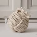 Beige merellinen köysisolmu ovenpysäytin