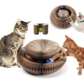 Kattklorestolpe med klokke, stor magisk orgel katteklorebrett, katteklorebrett, resirkuler [DB]